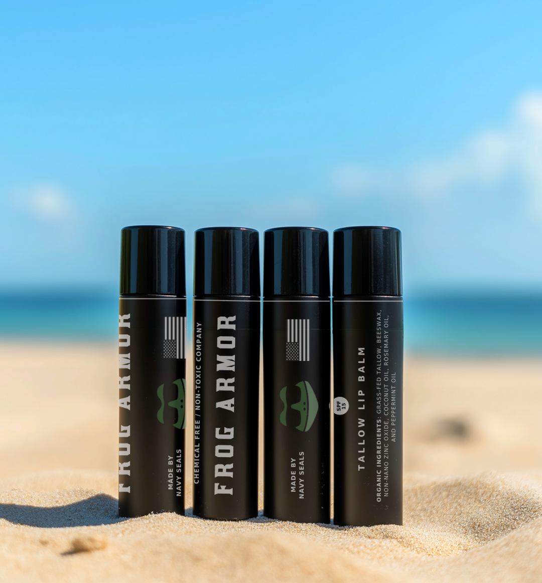 (4x) Frog Armor Zinc & Peppermint Lip Balm Bundle